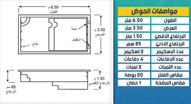 Swimming Pool M04 3.5mX7m