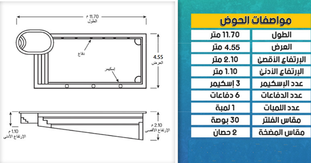Swimming Pool M04 3.5mX7m
